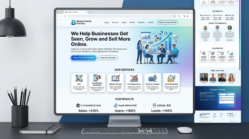 Service Business example built with AI prompts